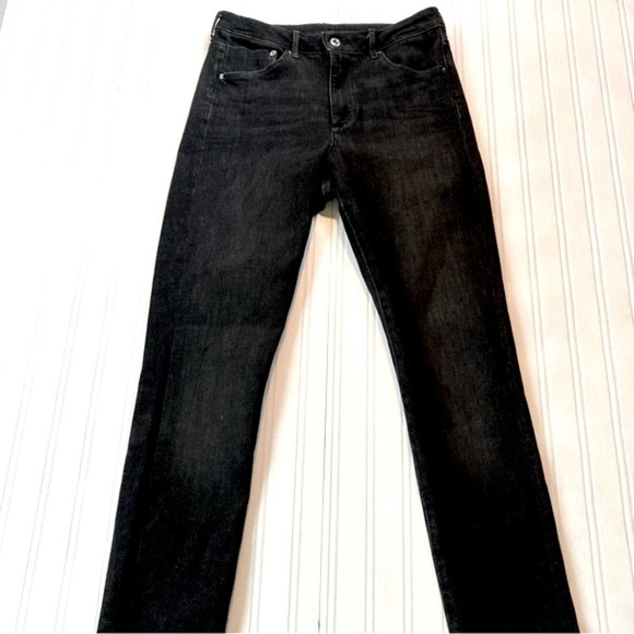 &Denim 360* Stretch Black Wash High Waist Skinny Jeans,‎ size 31 x 32 - Picture 2 of 13